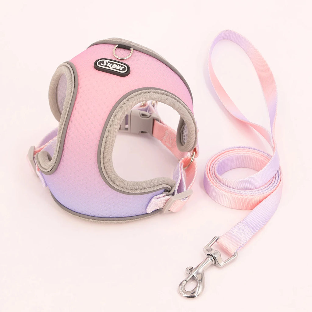Imbracatura regolabile Step‑in riflettente per cani e gatti – vestizione…