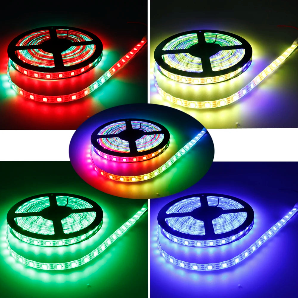 Striscia LED RGB WS2812B 5V 30-144 LED/m, indirizzabile e impermeabile