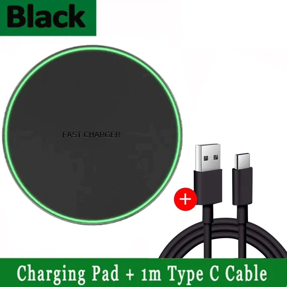 Caricatore wireless rapido 40W con supporto per iPhone, Samsung, Huawei