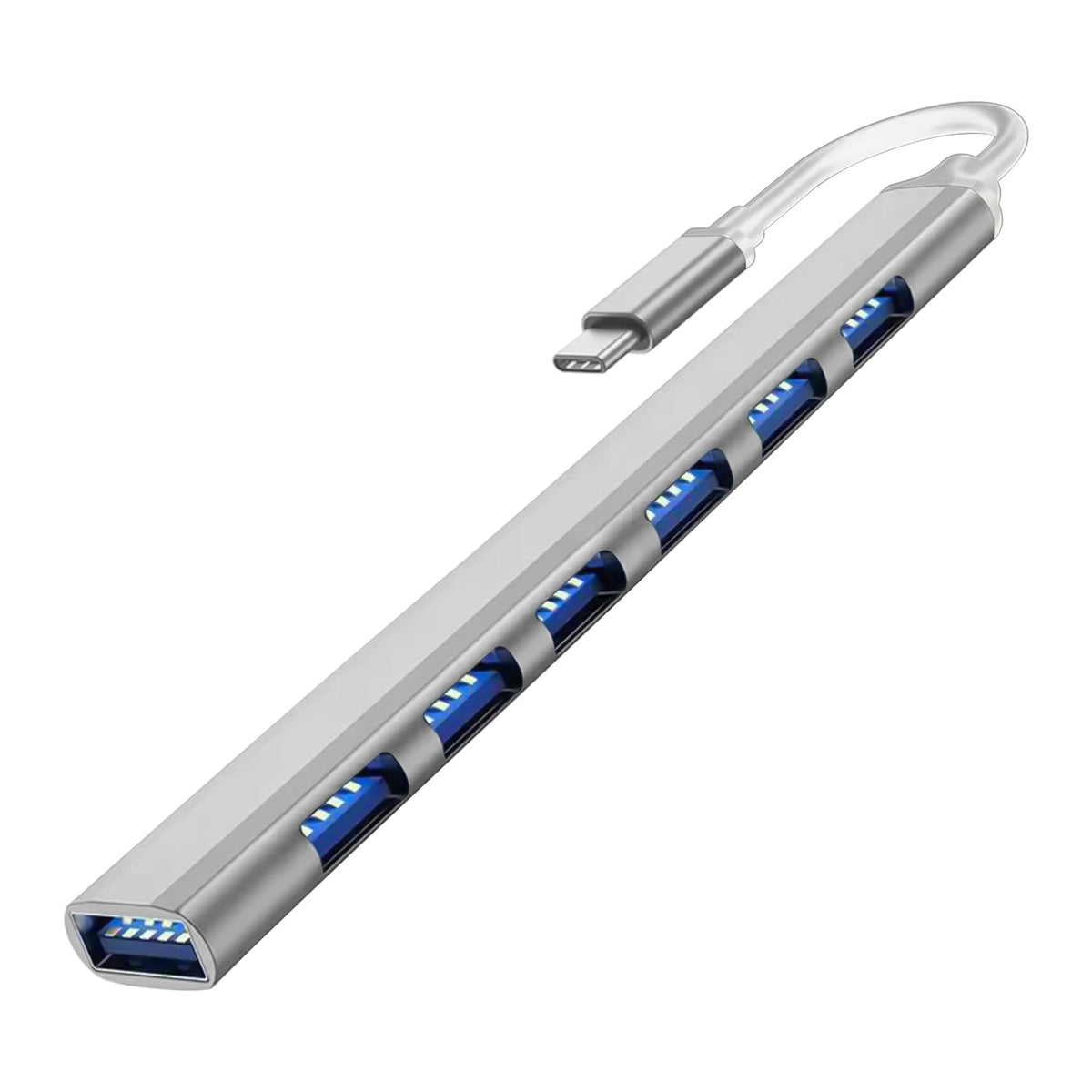 Hub USB 7 porte USB‑C 3.0, multi‑porta per MacBook, PC e laptop