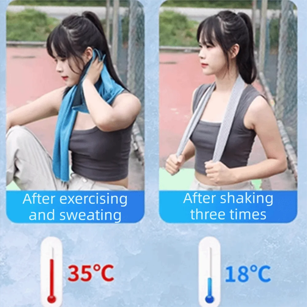 Asciugamano da freddo traspirante ultra morbido per sport e outdoor