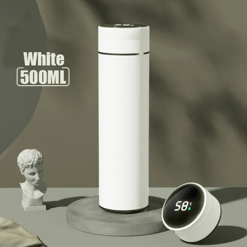 Thermos da 500 ml con display temperatura, acciaio inox, doppia parete, 24 h…