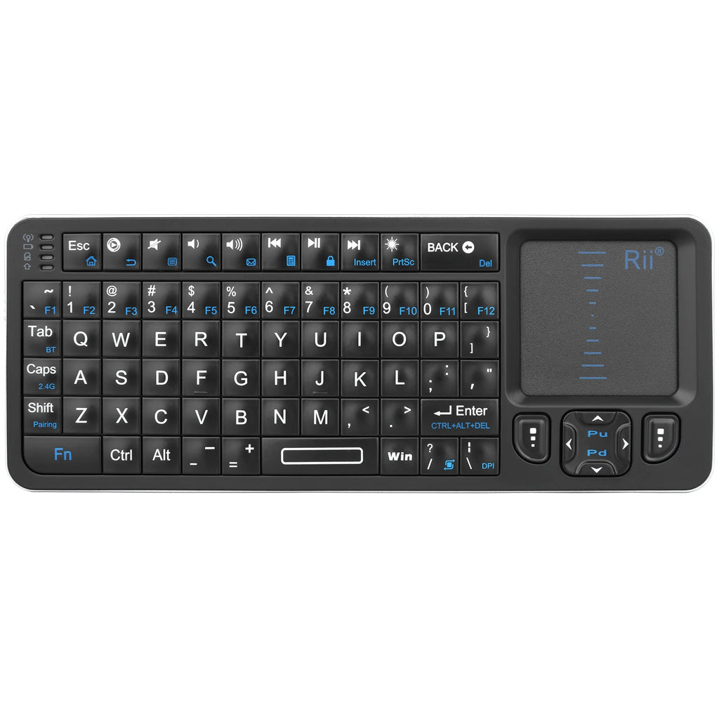 Mini Tastiera Bluetooth con Touchpad, Retroilluminata e Telecomando IR per TV e…