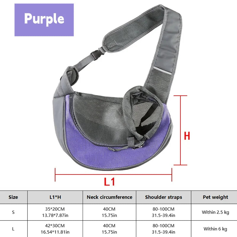 Zaino trasportino per cane e gatto, zaino crossbody traspirante da 20 kg