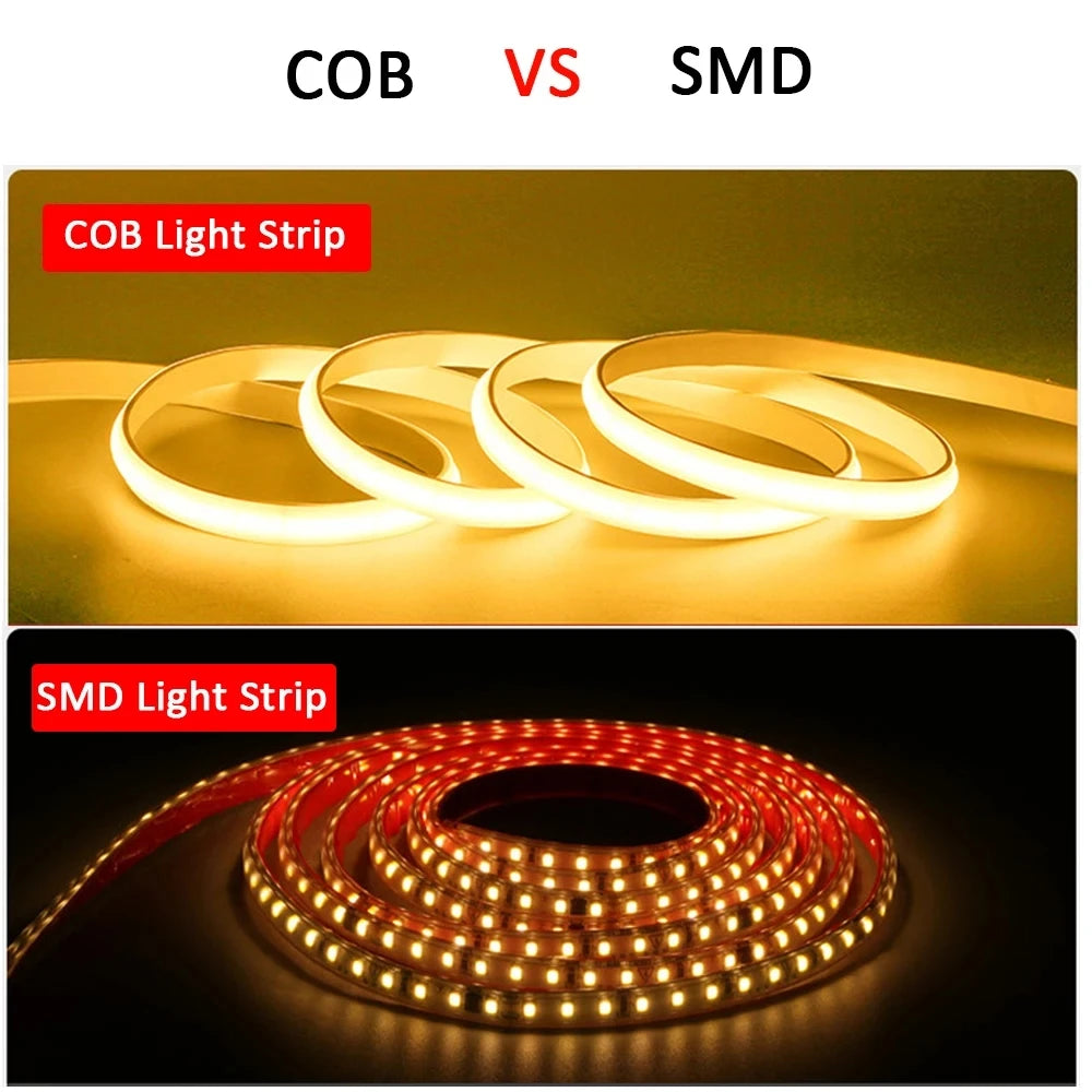 Striscia LED COB 220V IP65 – luce calda/fredda per casa e giardino