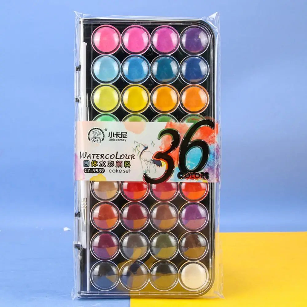 Set di acquerelli solidi con glitter metallizzato - 12/18/24/36 colori
