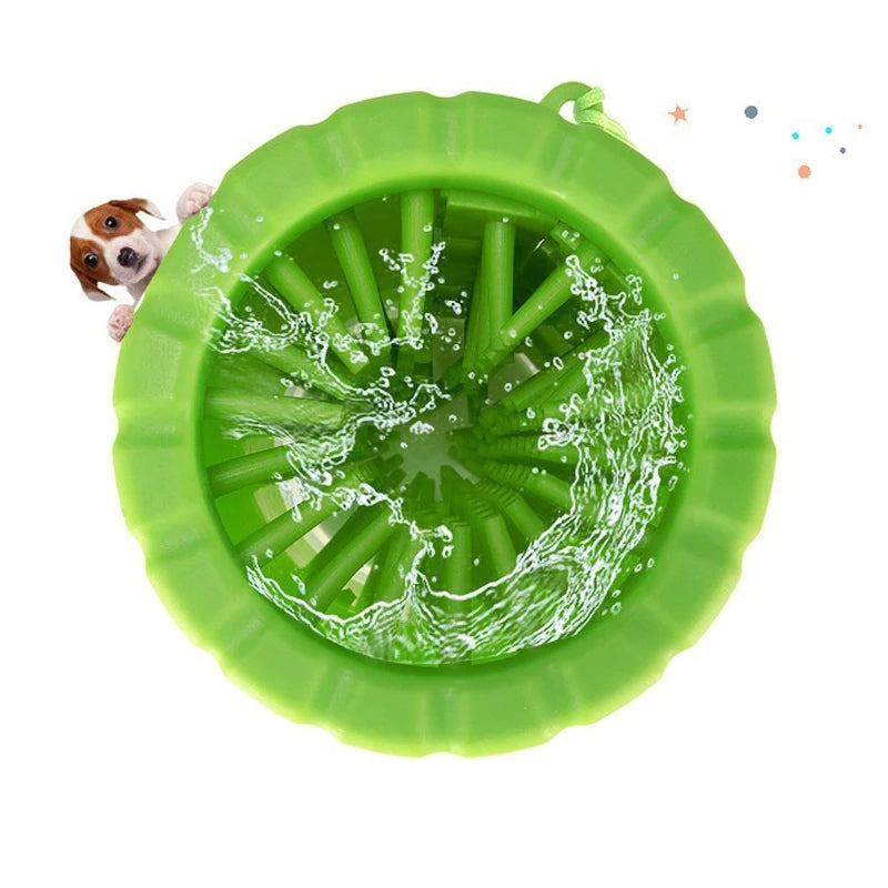 Lavaggio automatico zampe per cani e gatti – Ciotola rotante 360° con silicone
