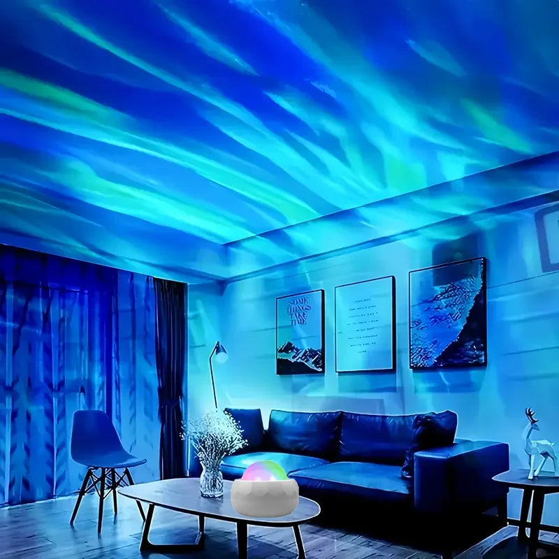 Proiettore LED Aurora – Luce Notturna RGB 7 modalità, telecomando, rotazione…