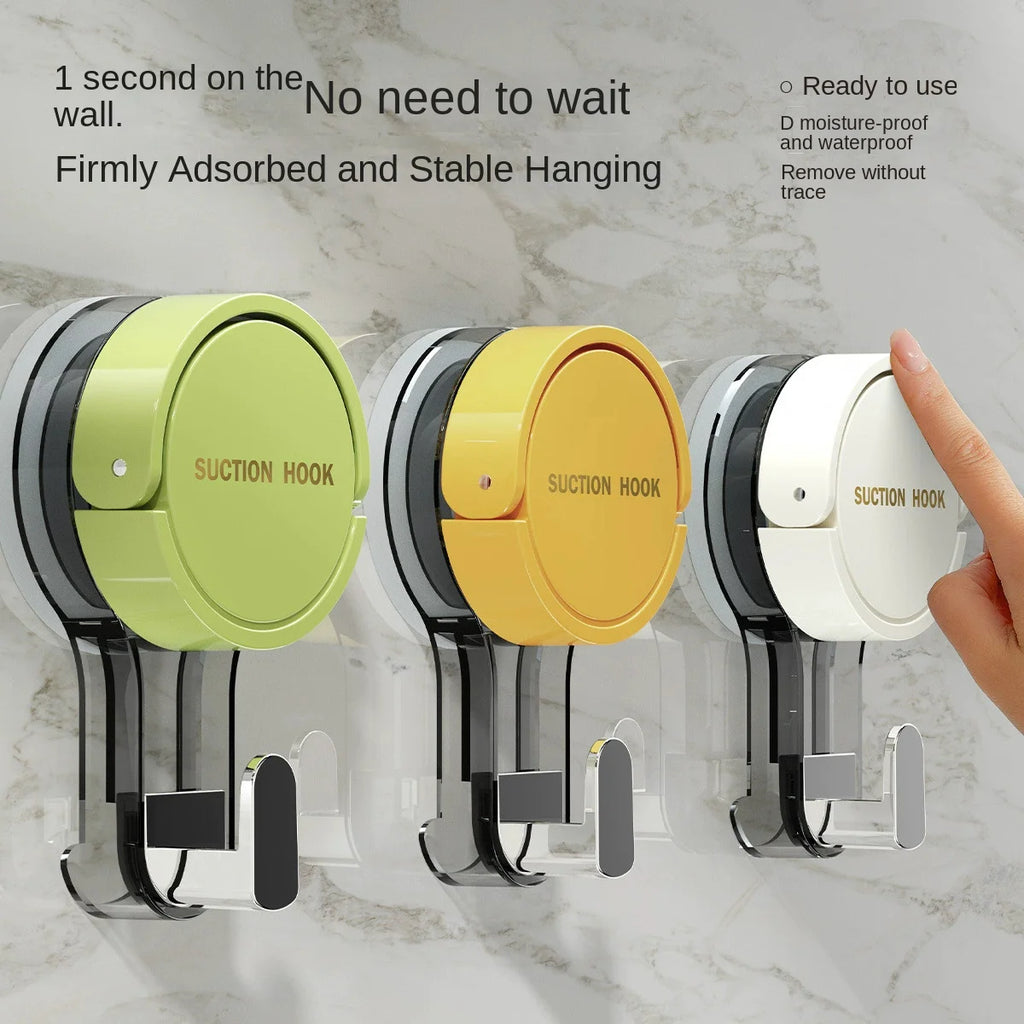 Ganci adesivi a vuoto forti, senza fori, per bagno, cucina e porte
