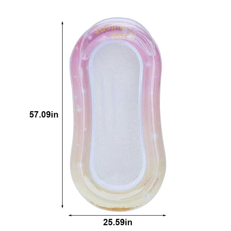 Hamac gonflable pour eau – Matelas flottant de piscine et plage