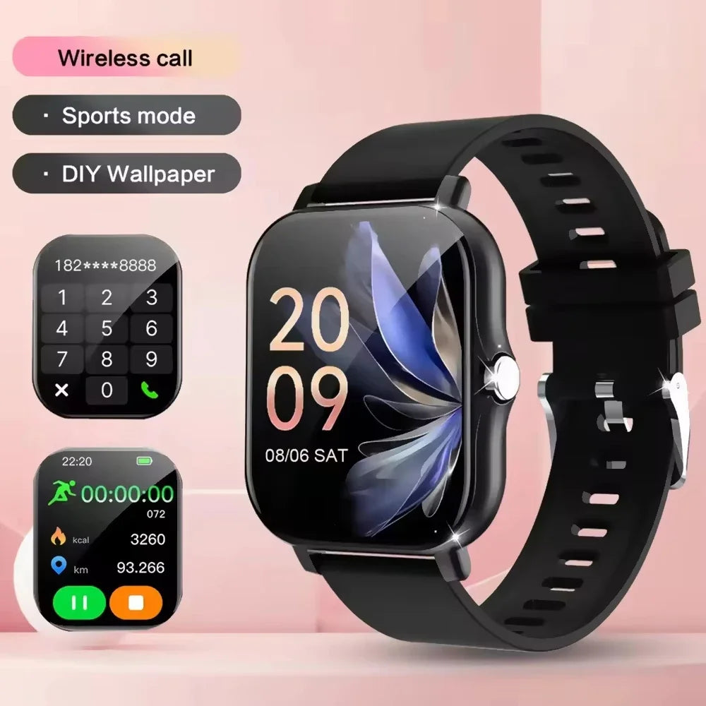 Smartwatch sportivo impermeabile 1.8" con monitoraggio salute e chiamate…