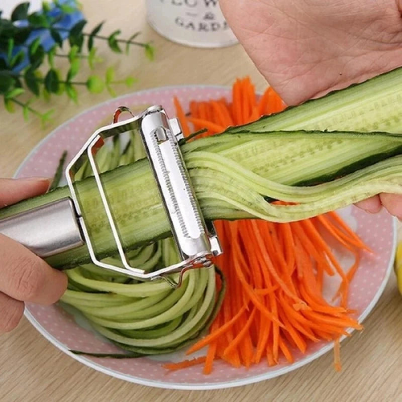 Pelatore e affettatore julienne in acciaio inox per frutta e verdura