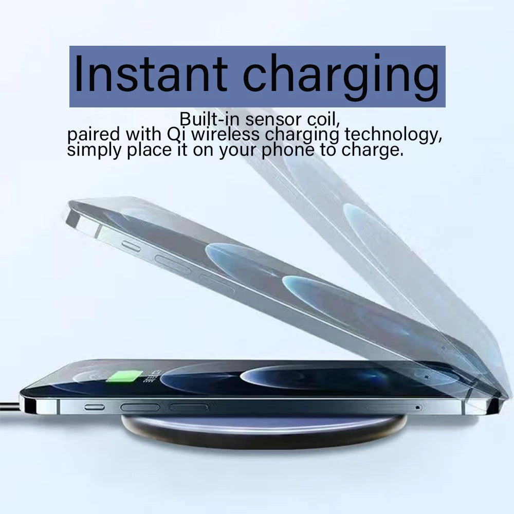 Caricatore wireless rapido 40W con supporto per iPhone, Samsung, Huawei