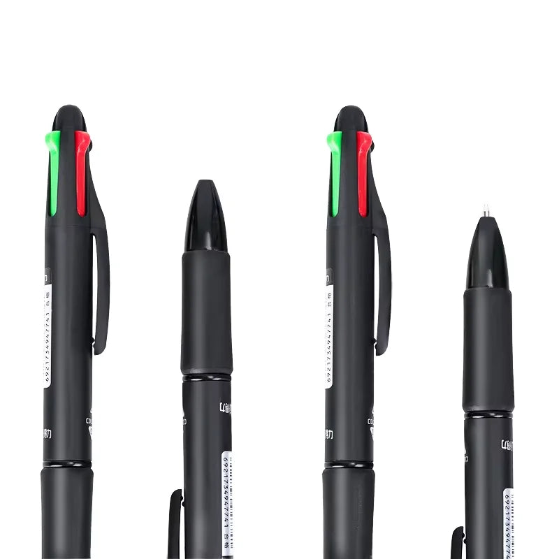 Penna a sfera 0.7 mm 4 colori – Blu, Nero, Rosso, Verde – Per ufficio e scuola