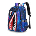 Sac à dos scolaire motif requin – 32×18×43 cm, léger et résistant