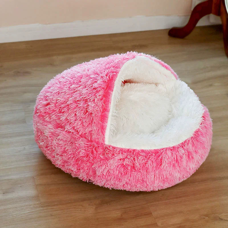 Cuccia rotonda in peluche per cani e gatti – Calda, lavabile, per tutte le…