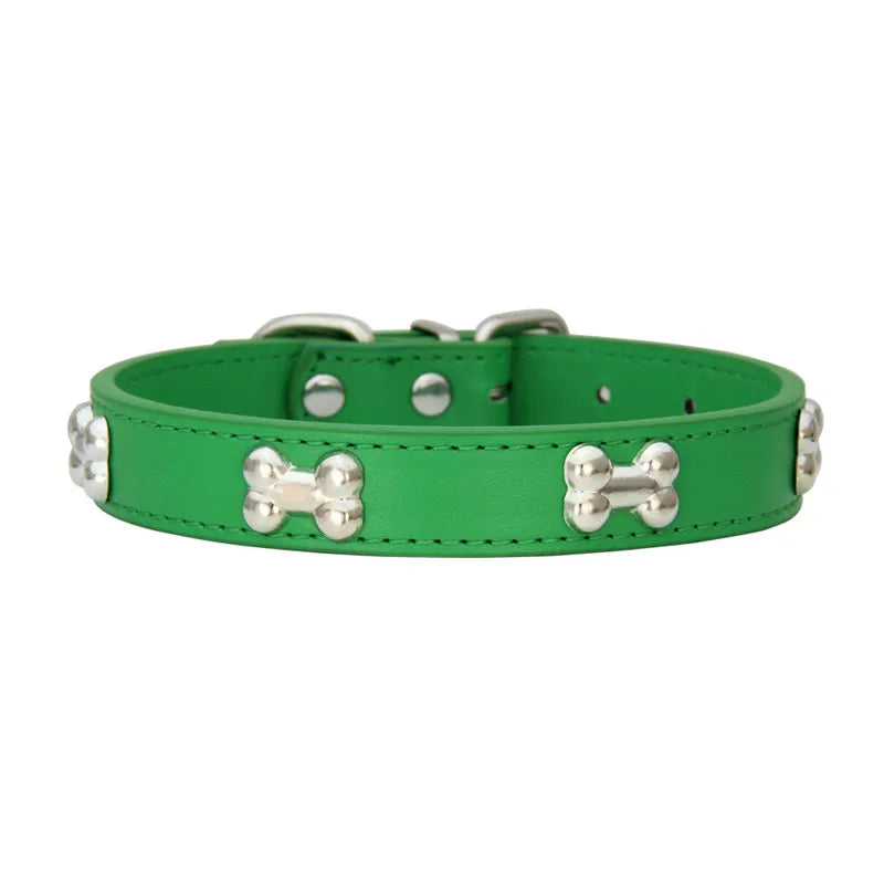 Collare in Pelle per Cani Piccoli e Medi, Breakaway Jeweled Personalizzabile