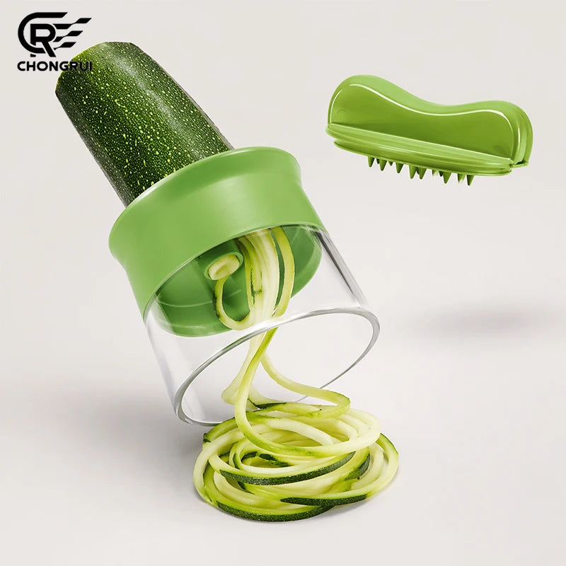 Affettatrice a spirale regolabile 3 in 1 per verdure e frutta – grattugia,…