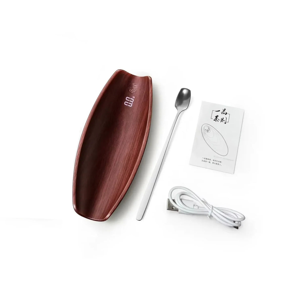 Bilancia da cucina digitale portatile 500 g/0,1 g, ricarica USB, design retro