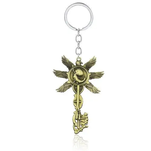 Game Residents Evils 8 Village keychain Six-Winged Unborn Metal Pendant Alloy Keychain Keyring Key Chain Accessories Gift