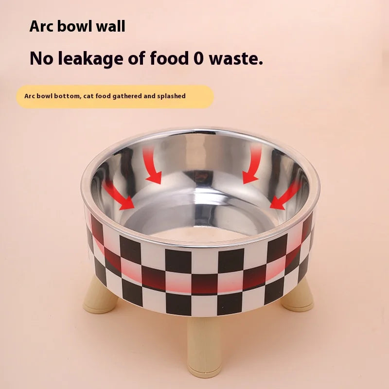 Ciotola in acciaio inox anti‑scivolo per cibo e acqua, pois, interno ed esterno