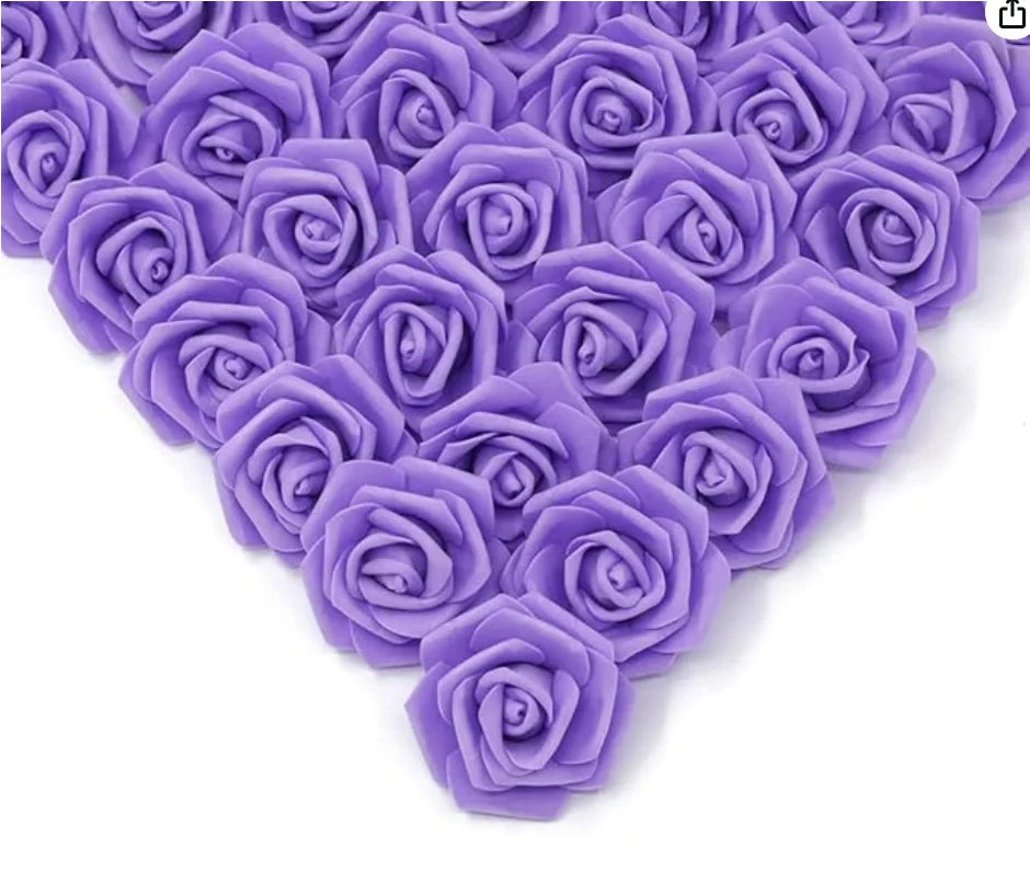 10/20/50Pcs Artificial Foam Rose Flowers PE Fake Flower for Home Room Dceor Wedding Party Halloween Thanksgiving Christmas Decor