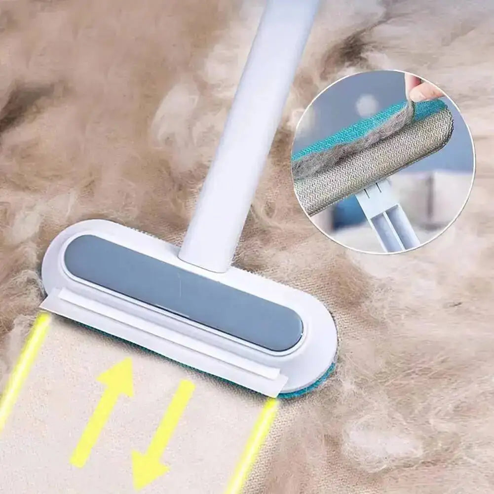 Pet Hair Removal Set - Spazzola Rimuovi Pelo Doppia Faccia per Tappeti e Divani
