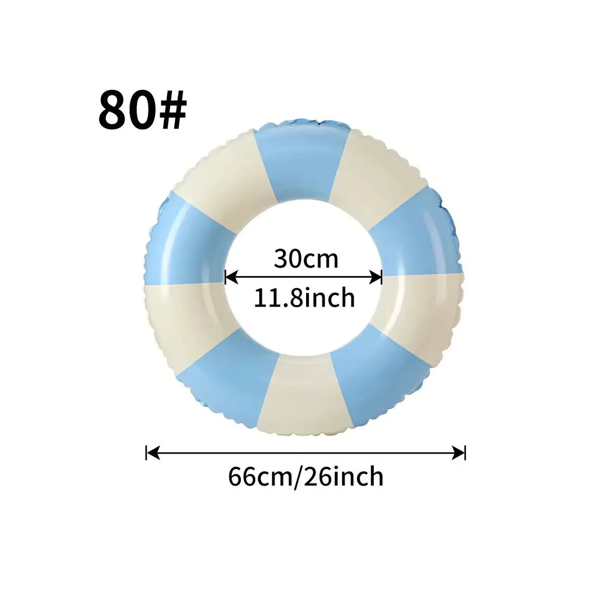 Anello gonfiabile da nuoto a righe classiche – ideale per mare e piscina