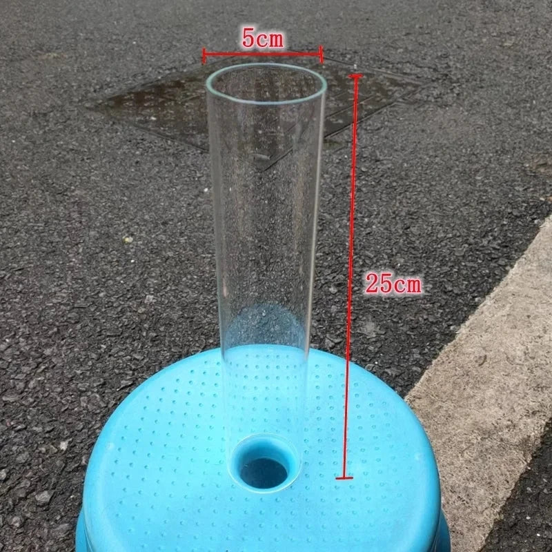 Set da 10 tubi di vetro trasparente 25 cm per porta candele matrimonio