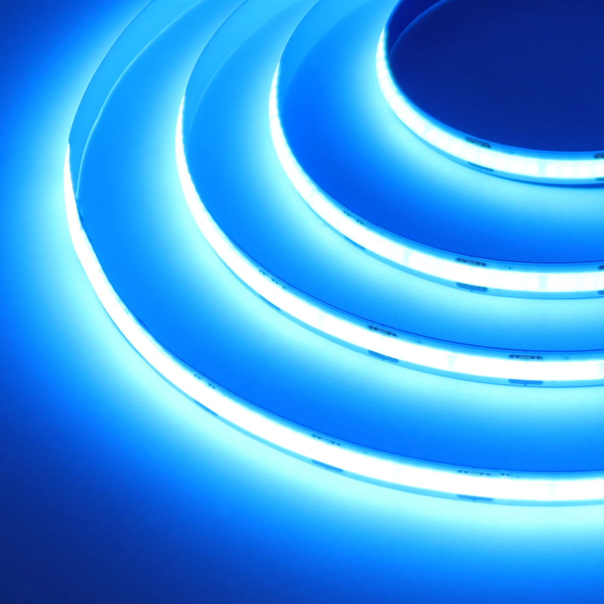 Striscia LED COB 12V flessibile 3‑5‑8 mm, 0,5‑5 m, 9 colori, alta resa cromatica