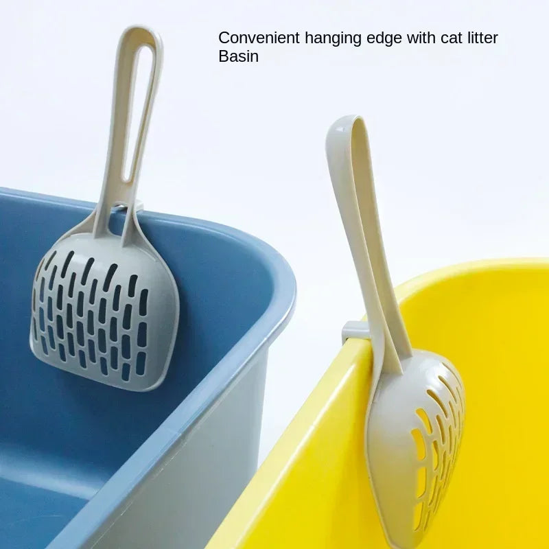 Paletta per lettiera in plastica con base auto-pulente – kit pulizia per gatti