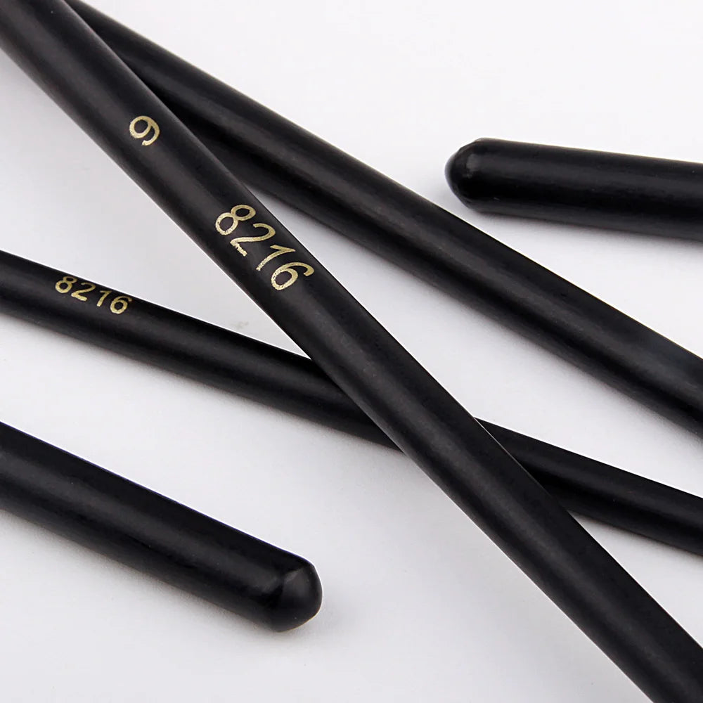 Set da 12 pennelli a setola di nylon per pittura ad olio, acrilico e acquerello