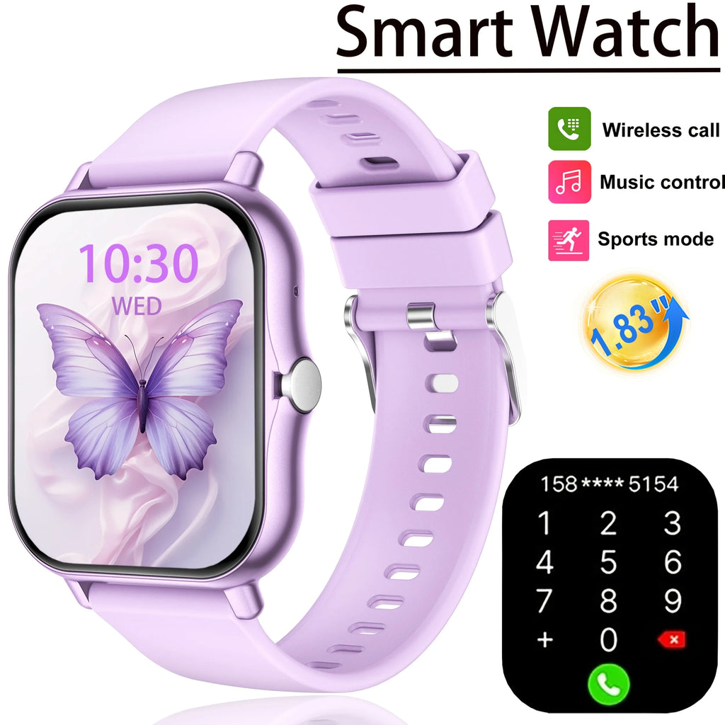 Smartwatch sportivo full‑screen 1.8" con chiamata wireless e monitor del sonno