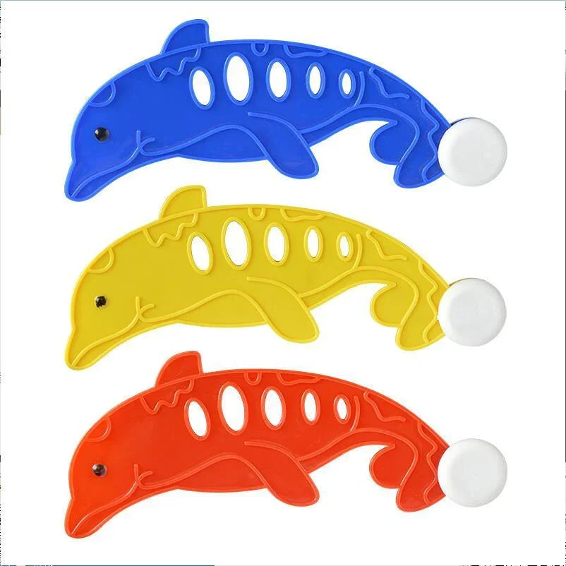Children's Summer Pool Diving Swimming Toys Shark Rocket Throwing Toys Water Fun Game Diving Pool Sinking Set for Boys Girls