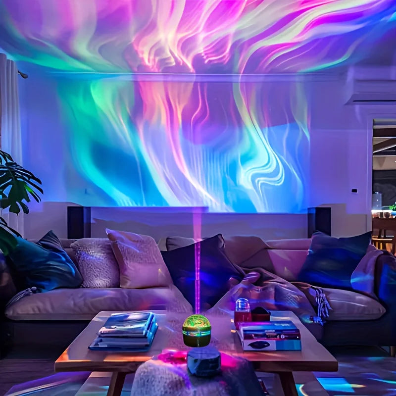 Proiettore LED Aurora 7 Modalità Telecomando – Luce Notturna per Camera e Feste