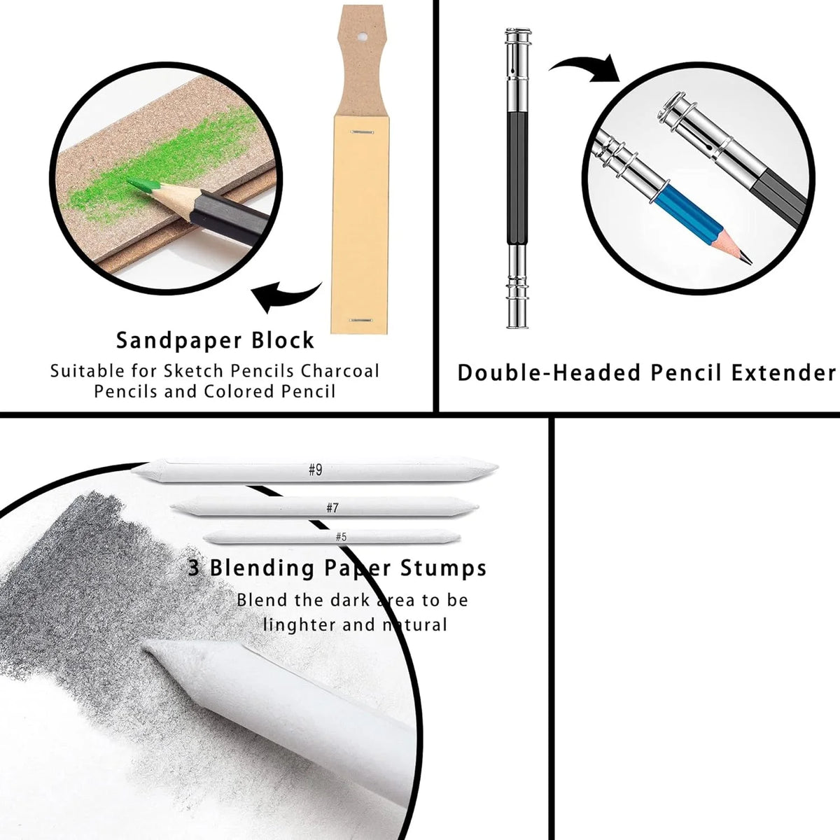 28/54/72/96/144 Pcs Drawing Sketching Coloring Set Drawing Pencils and Sketching Kit Art Tool Kit Professional Art Supplies Set