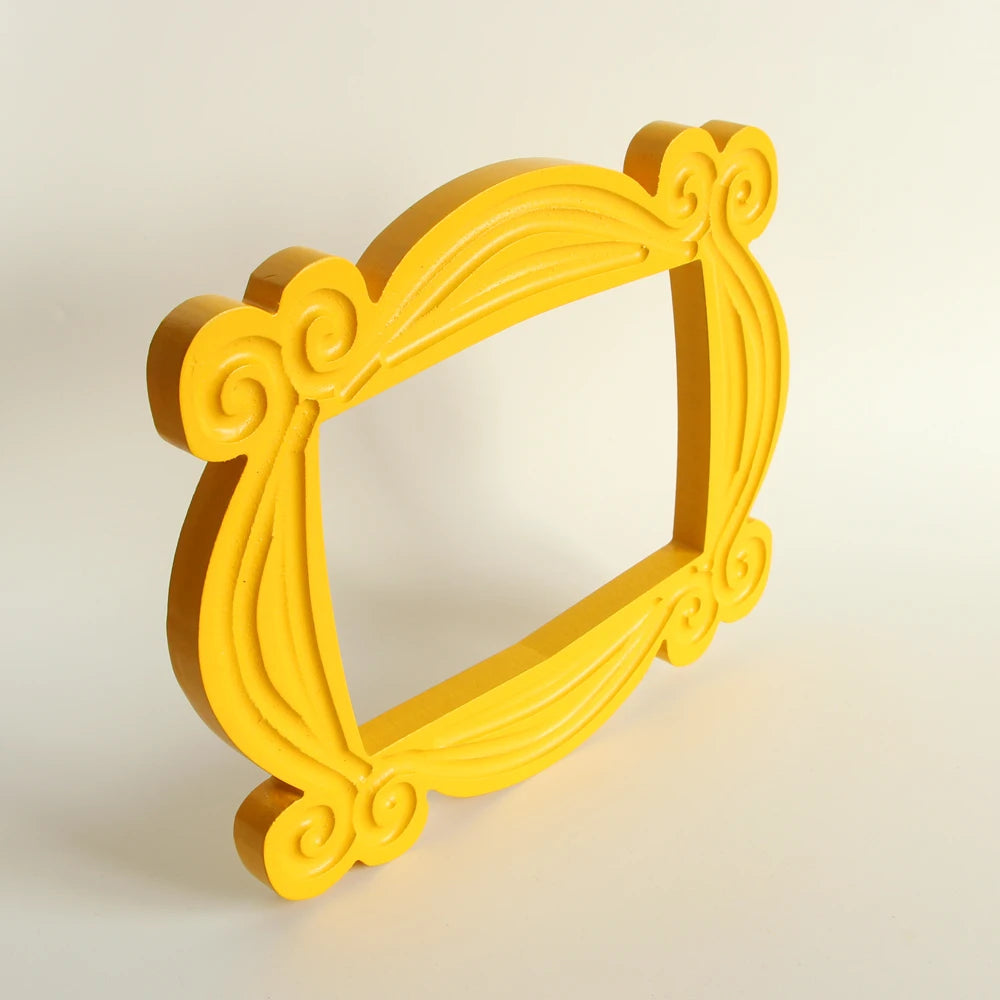 TV Series Friends Handmade Monica Door Frame Wood Yellow Photo Frames Collectible Home Decoration Beautifully GIft
