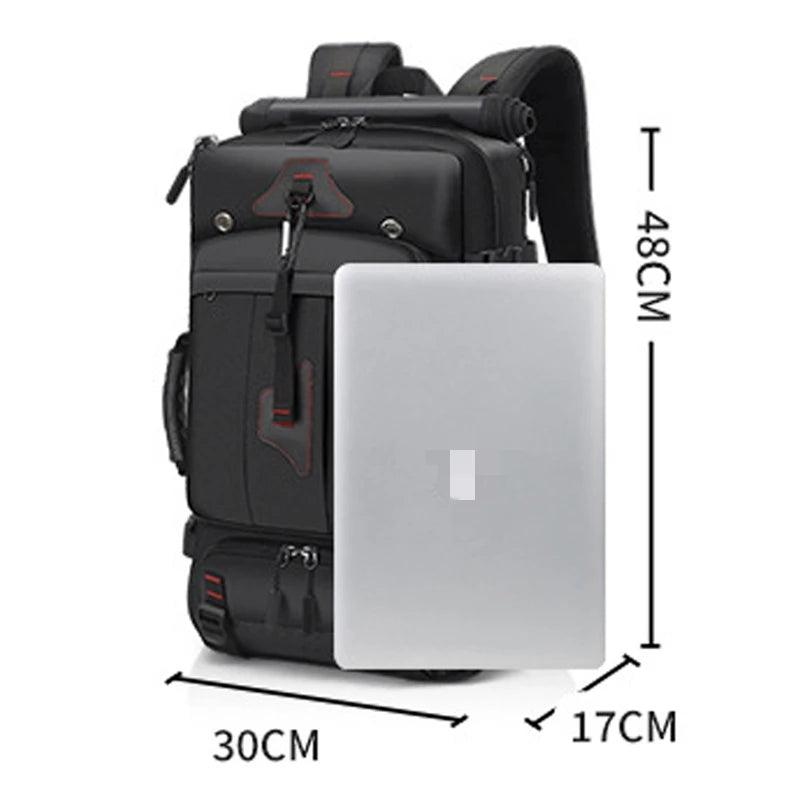 Travel Backpack Large Capacity 17 Inch Laptop Backpack with Dry Wet Separation Hiking Backpack for Men