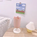 INS Tulips Storage Bucket Pen Holder Plastic Storage Tank Cup Makeup Brush Holder Desktop Storage Organizer Students Stationery