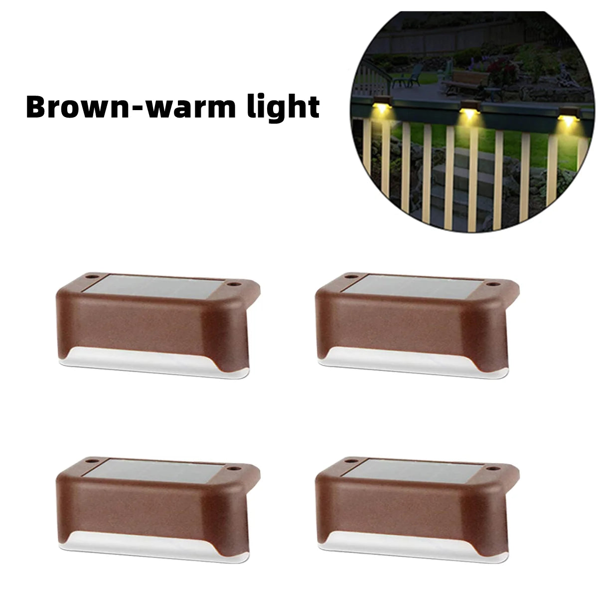 Luci LED Solari 4/8/12/16 pcs – Illuminazione impermeabile per scale e giardino