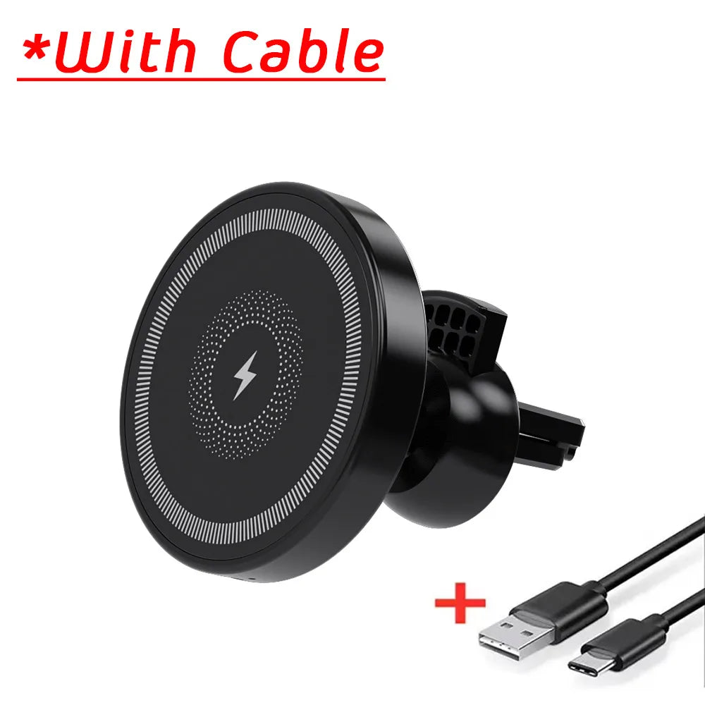 Caricatore wireless MagSafe 30W con supporto ventosa per iPhone 12-17
