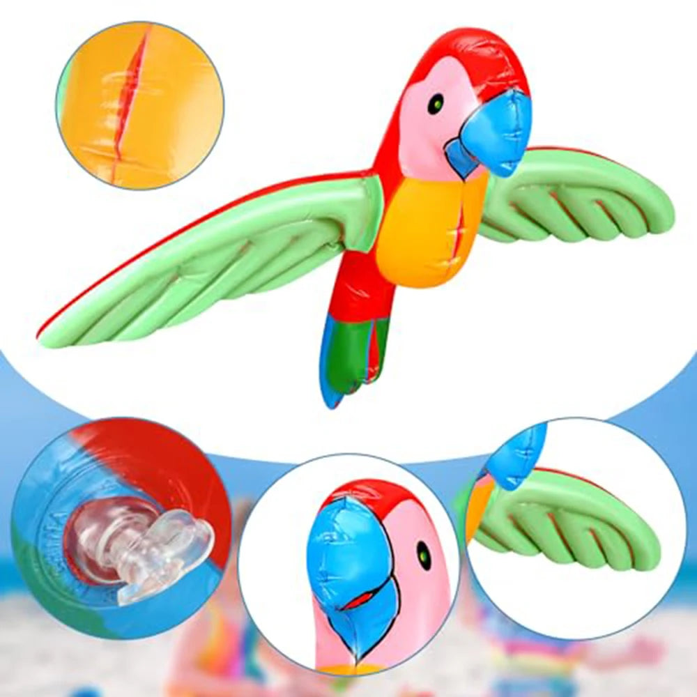 Pappagallo gonfiabile in PVC per giochi all'aperto e spiaggia