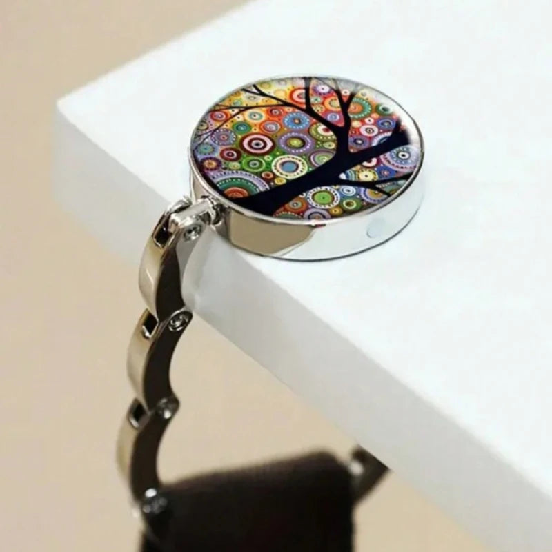 Gancio pieghevole albero della felicità – magnetico in zinco, capacità 2 kg