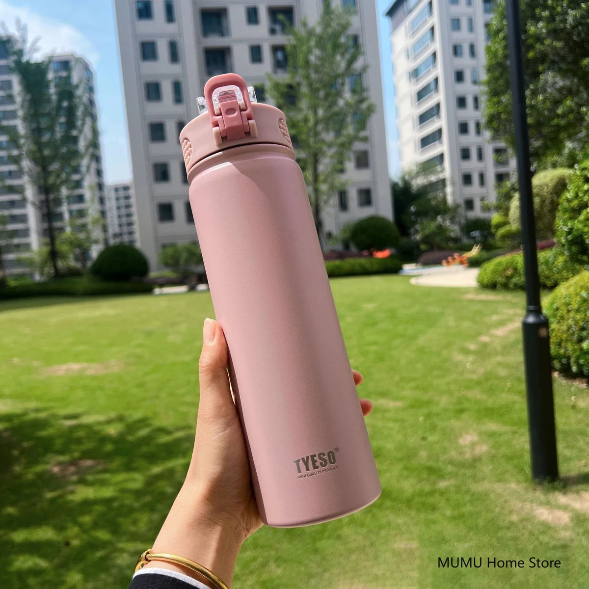 Thermos da 600/750 ml in acciaio inox con cannuccia – Mantiene caldo e freddo