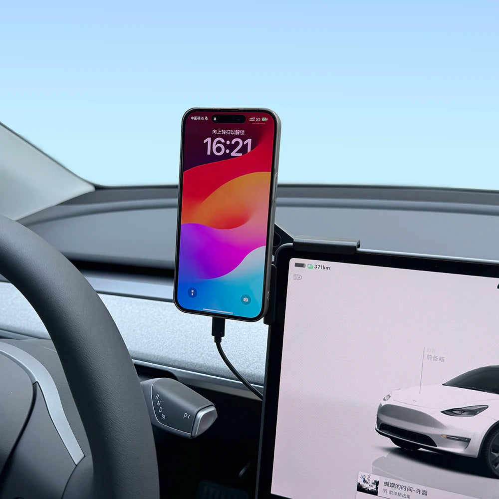 Supporto magnetico per telefono con ricarica wireless 25W Qi2.2 per Tesla