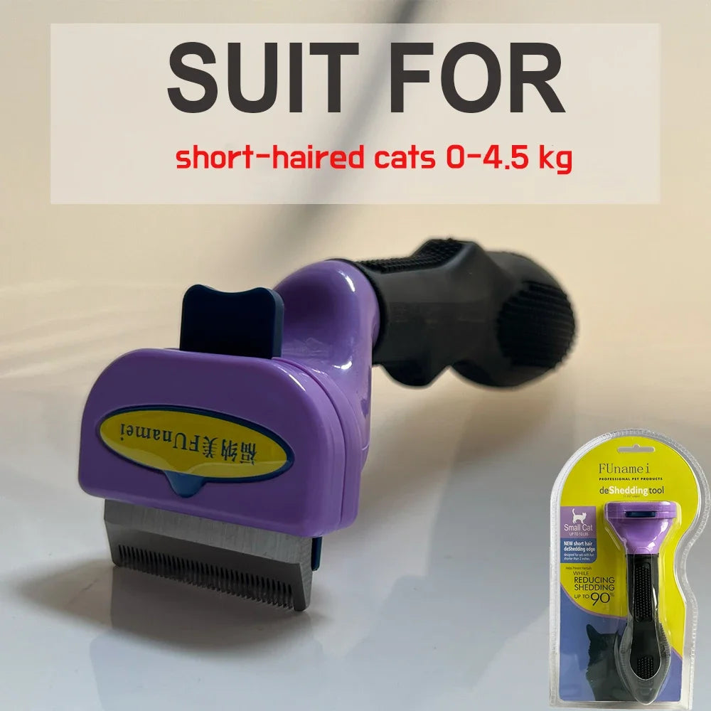 Spazzola anti-pelo per cani e gatti – rimuove il sottopelo, manico ergonomico