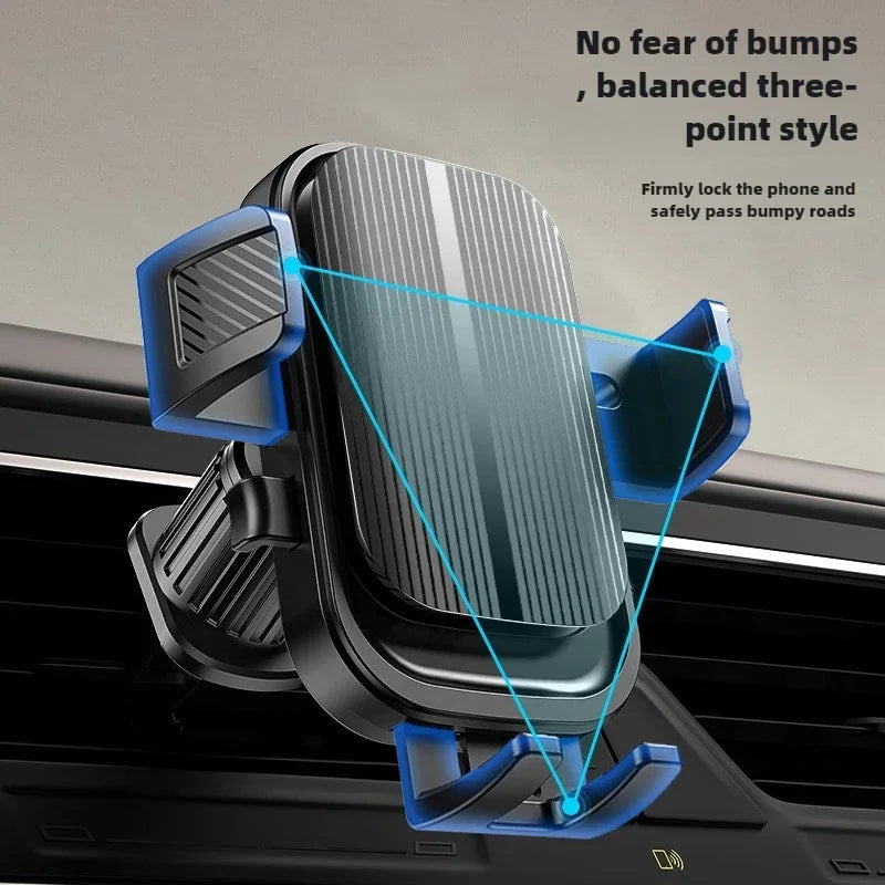 Supporto flessibile per smartphone auto, fissaggio ventola aria, universale