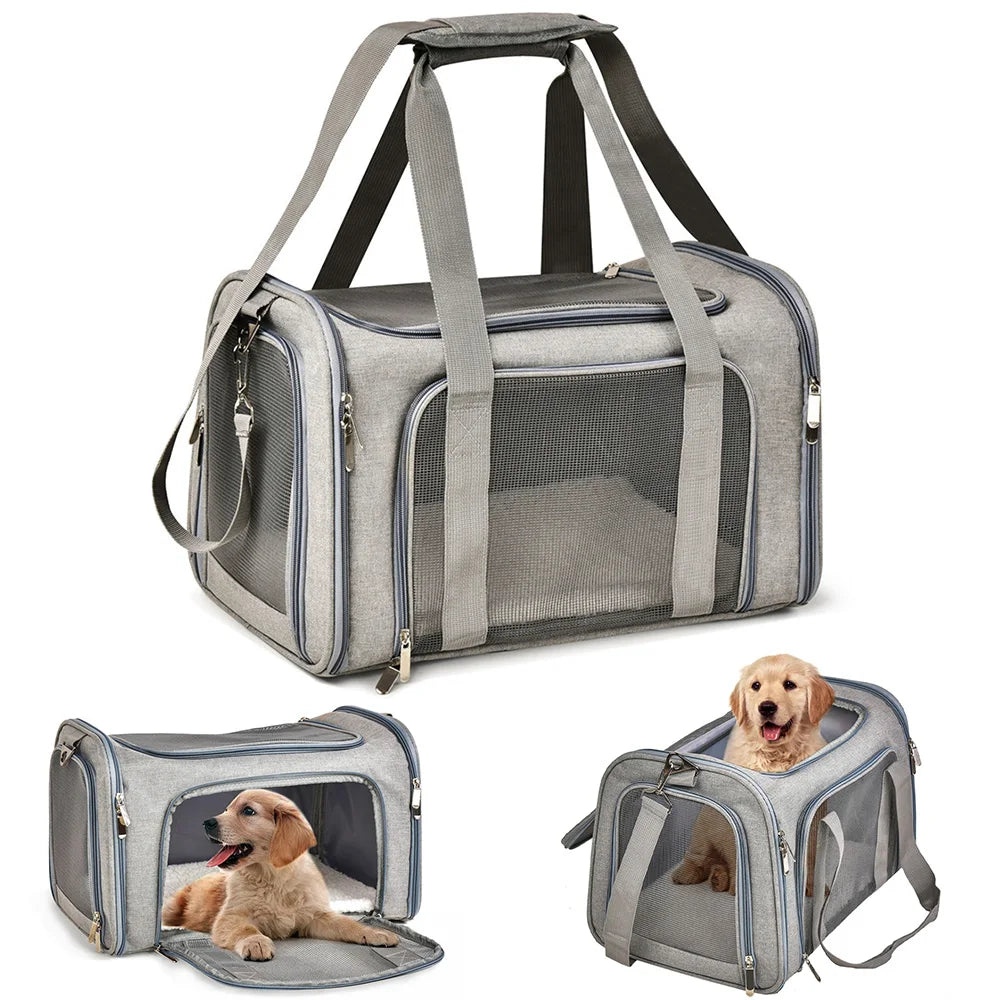 Zaino trasportino per cani e gatti – borsa morbida, impermeabile e omologata