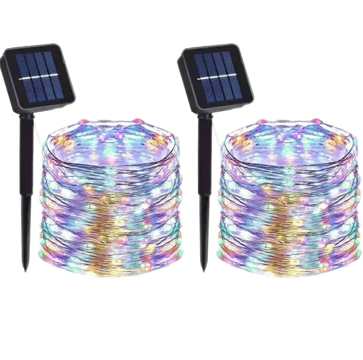 1, 2, 3, 4, 5 Packs Solar LED Fairy Lights – Outdoor Christmas Lights with 8 Modes, Copper Wire, Waterproof, for Garden, Tree, Patio Décor