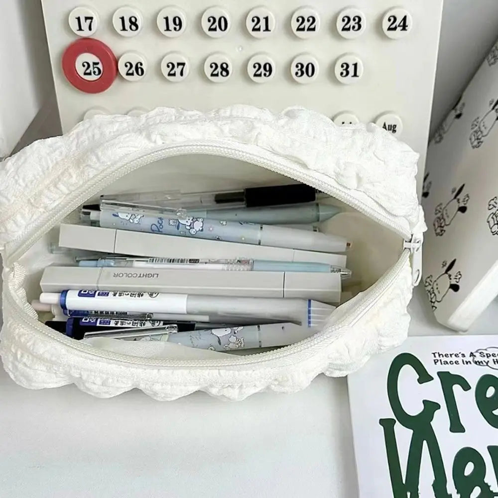 Bustina Matite Grande Capacità, Trousse Scuola Ufficio, Cotone